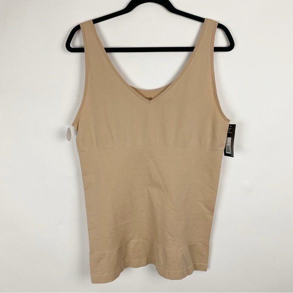 Débardeur Cami Jockey Slimmer XL Beige – Neuf Avec étiquettes, Effet Gainant Midriff Tamer